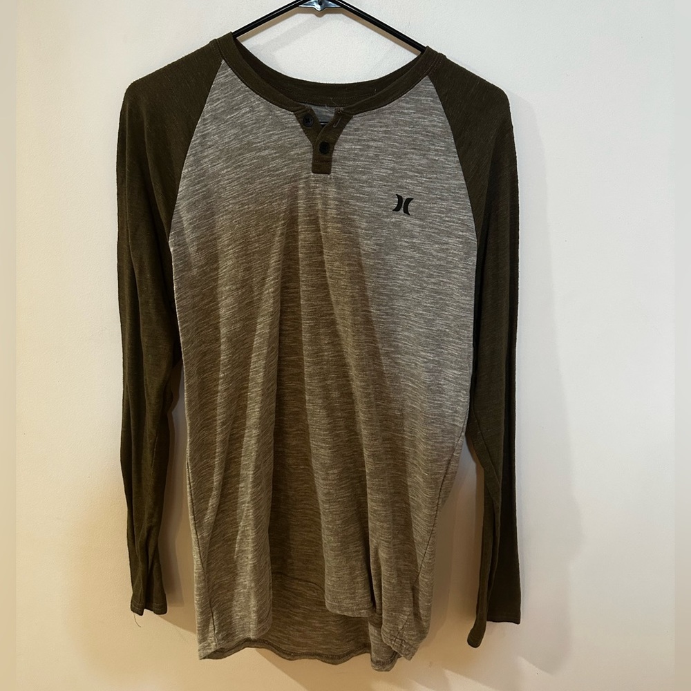 Hurley Long-sleeve Shirt Green and Grey